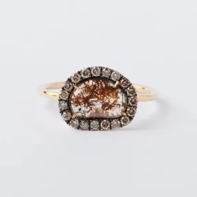Half Moon Diamond Slice Ring