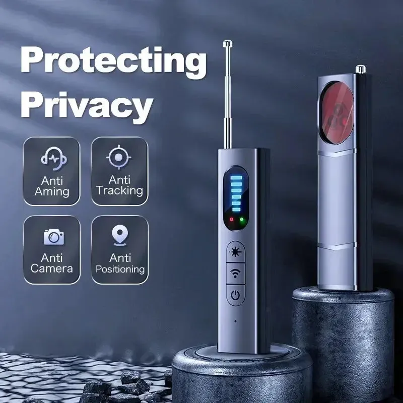 Hidden Camera Detector Anti Car GPS Tracker Listening Device Bug RF Wireless All Signal Scanner Gadgets Security Protection