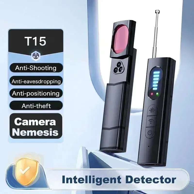 Hidden Camera Detector Anti Car GPS Tracker Listening Device Bug RF Wireless All Signal Scanner Gadgets Security Protection