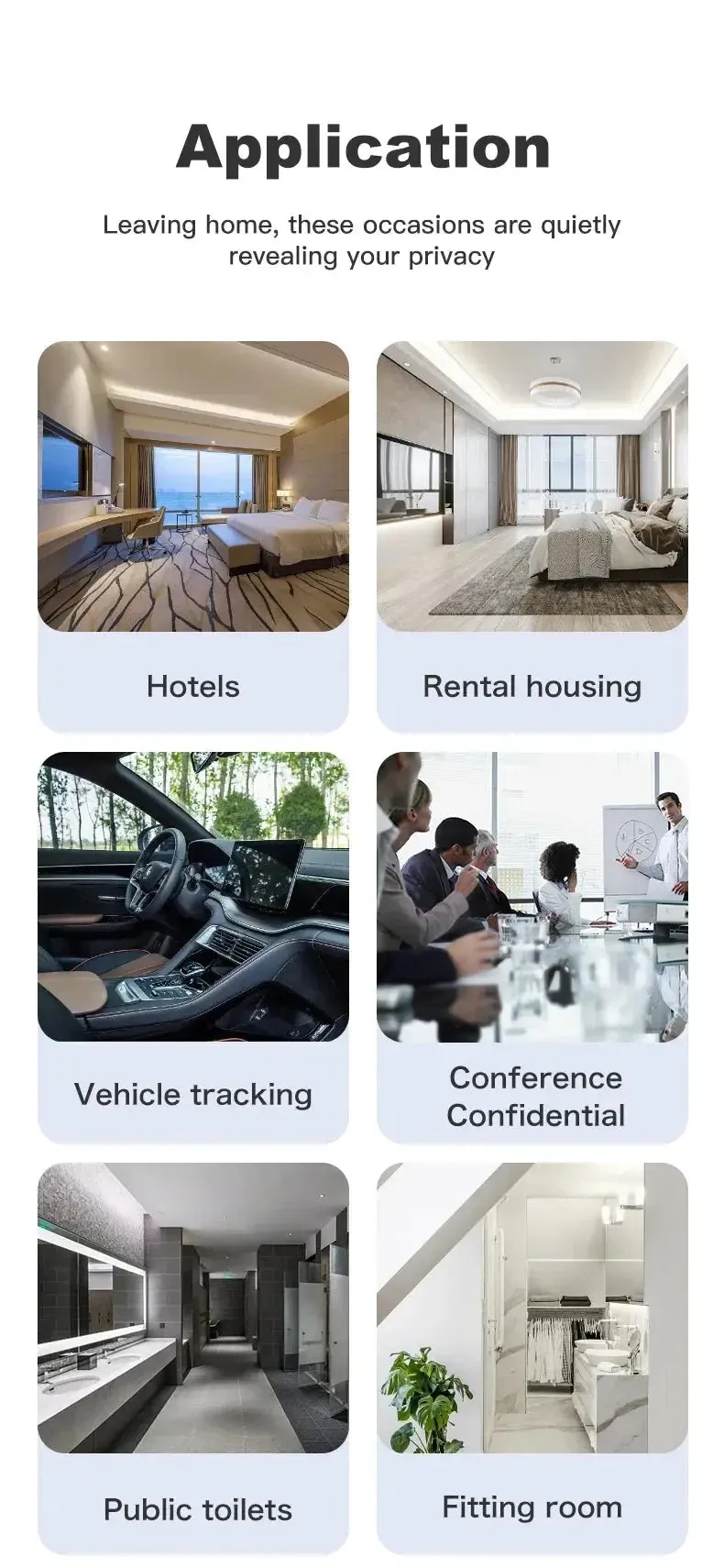 Hidden Camera Detector Anti Car GPS Tracker Listening Device Bug RF Wireless All Signal Scanner Gadgets Security Protection