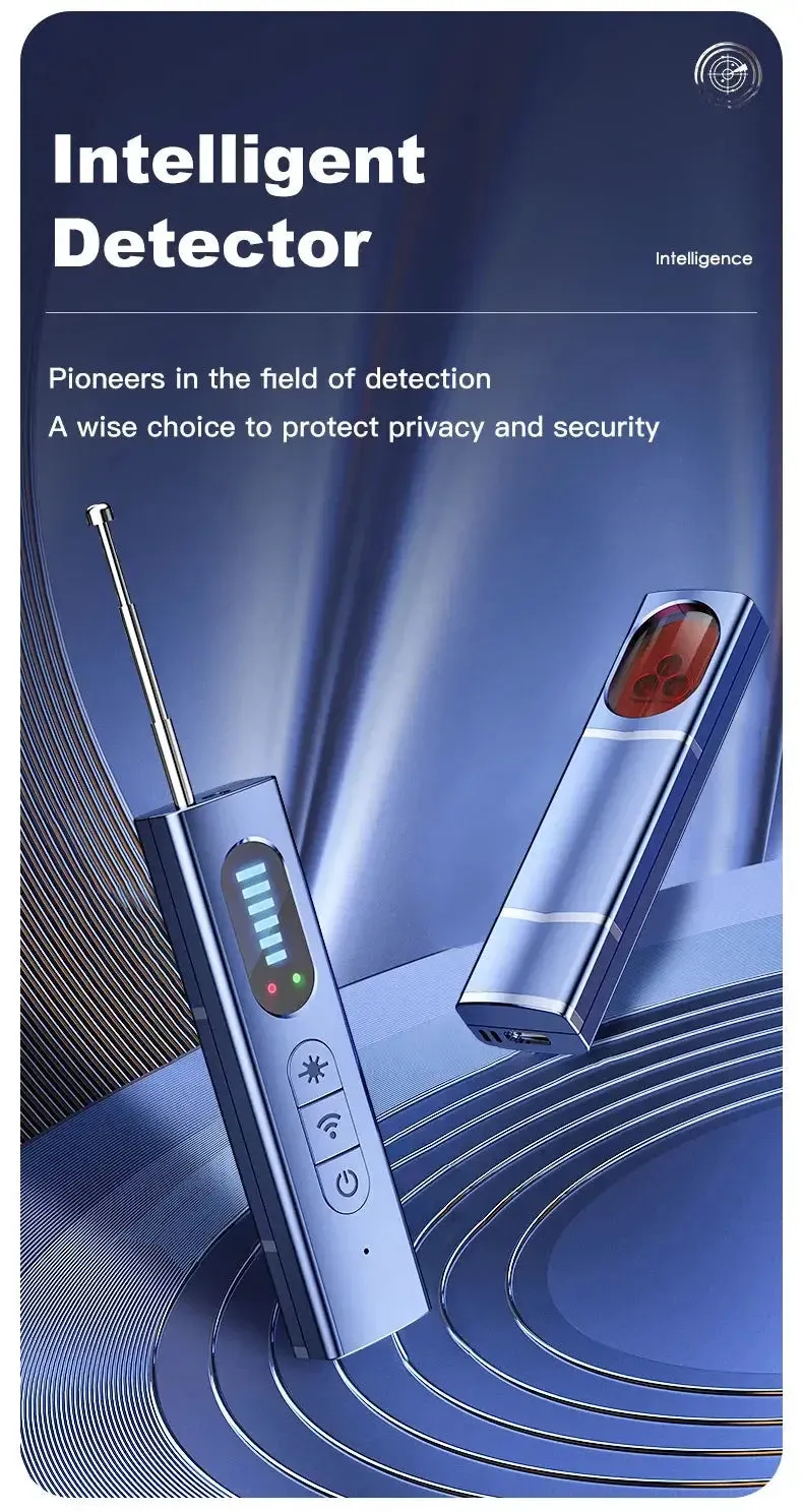 Hidden Camera Detector Anti Car GPS Tracker Listening Device Bug RF Wireless All Signal Scanner Gadgets Security Protection