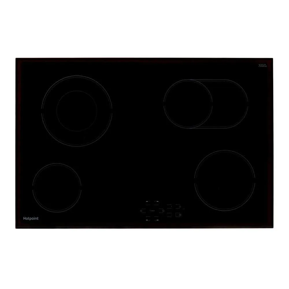 Hotpoint HR724BH 77cm 4 Zone Ceramic Hob in Black