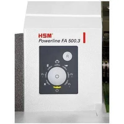 HSM Powerline FA500.3 Cross Cut Shredder Level 2/P-2