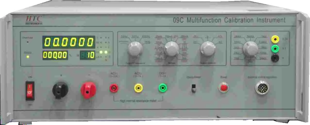 HTC CC-09 5½ Digit LED Multifunction Calibration Instrument for DC/AC Voltage, Current, and Resistance Calibration