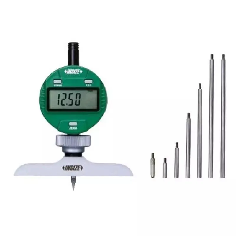 Insize 0-300MM / 0-12" Digital Dial Depth Gauge 2141-201A,  20 μm