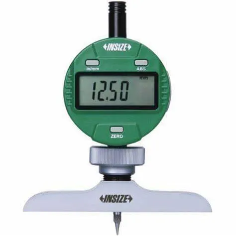 Insize 0-300MM / 0-12" Digital Dial Depth Gauge 2141-201A,  20 μm