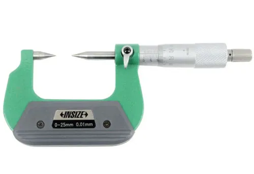 Insize (75-100MM) Point Micrometer 3230-100BA, 15 Deg  0.01mm