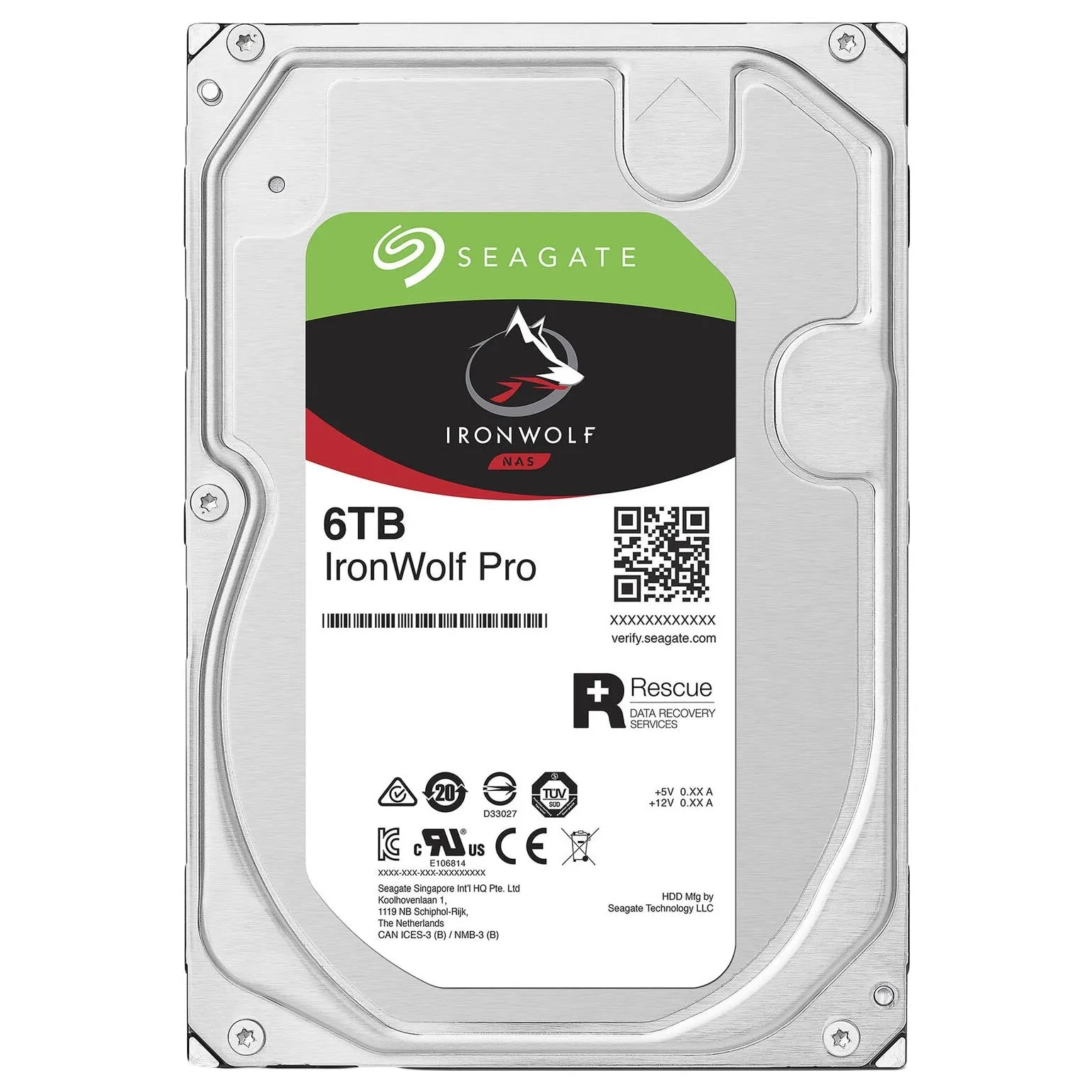 Internal hard drive Seagate IronWolf Pro, ST6000NT001, 6 TB