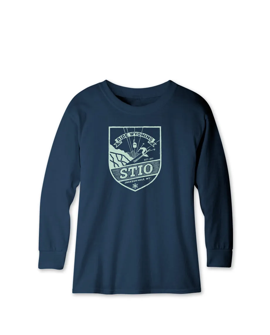 Kids' Ride Wyoming - Ski Tee