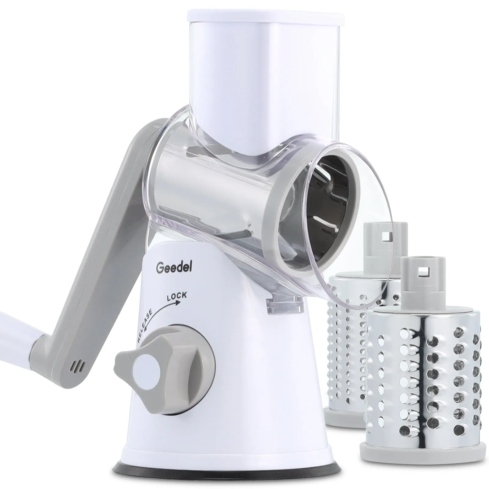 Kitchen Mandoline Vegetable Slicer, Rotary Cheese Grater