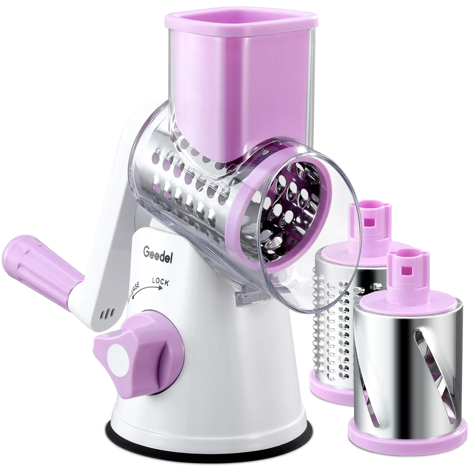 Kitchen Mandoline Vegetable Slicer, Rotary Cheese Grater
