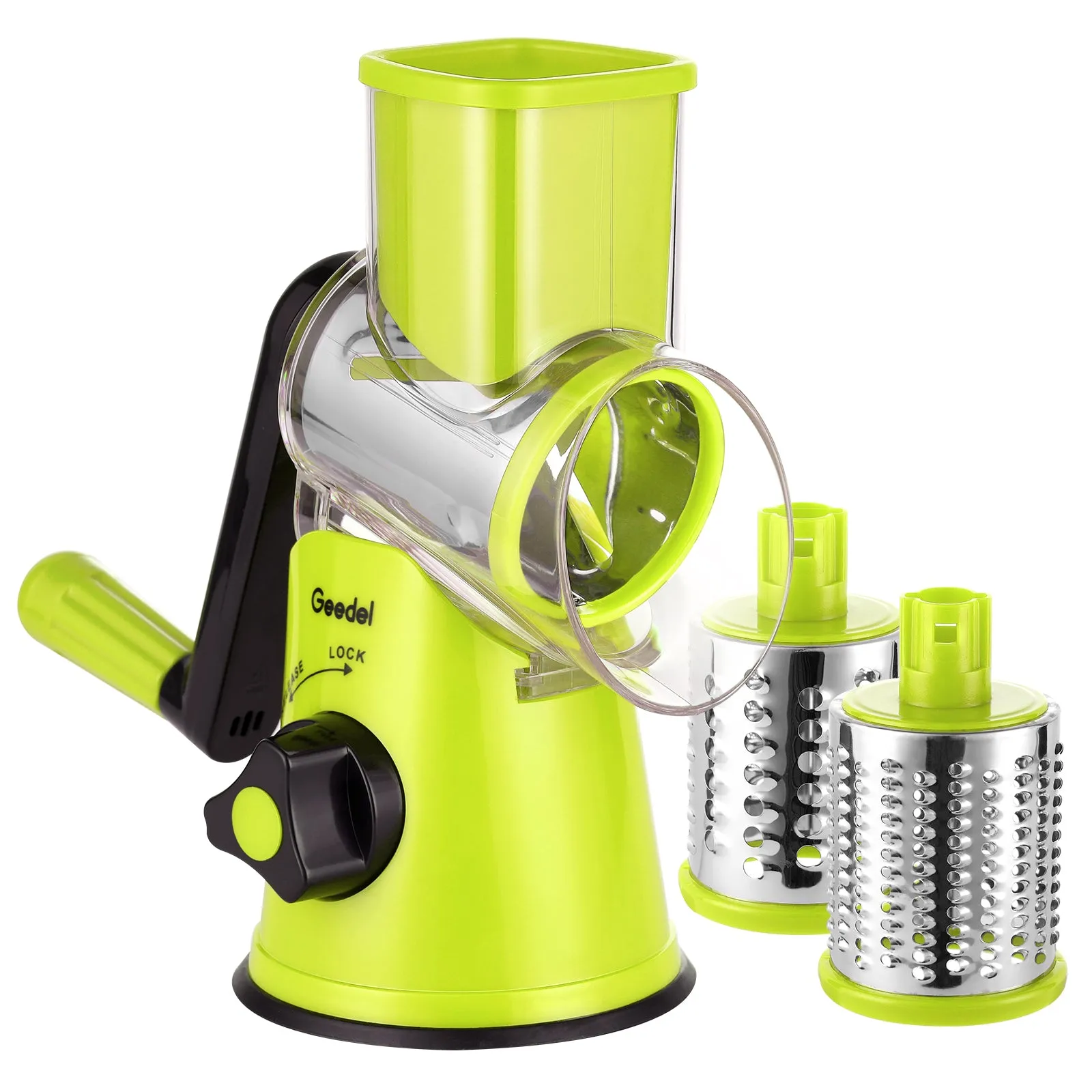 Kitchen Mandoline Vegetable Slicer, Rotary Cheese Grater