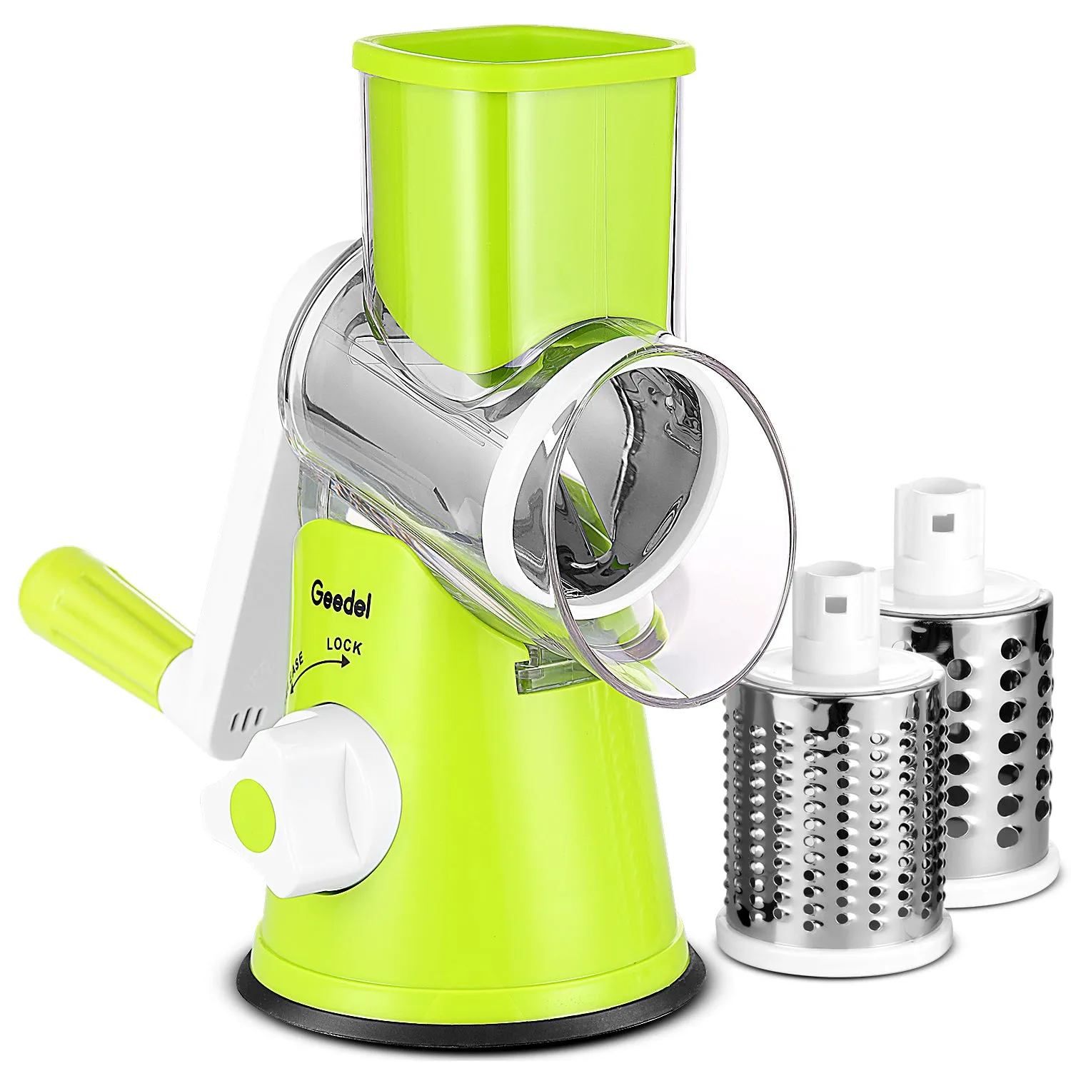 Kitchen Mandoline Vegetable Slicer, Rotary Cheese Grater
