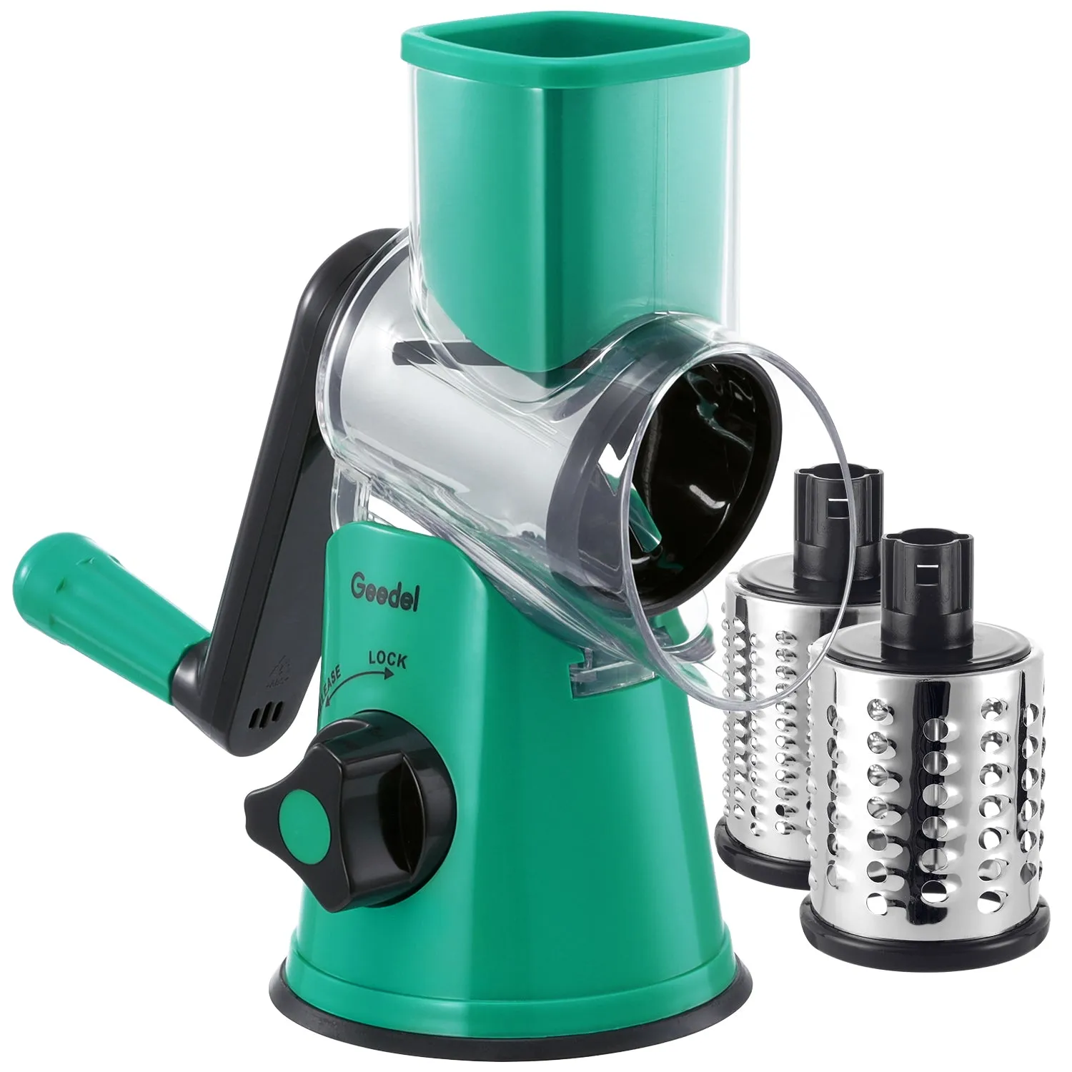 Kitchen Mandoline Vegetable Slicer, Rotary Cheese Grater