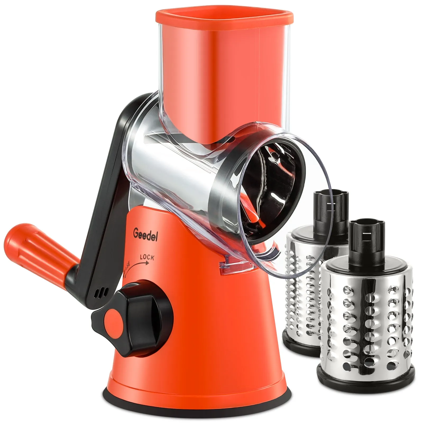 Kitchen Mandoline Vegetable Slicer, Rotary Cheese Grater