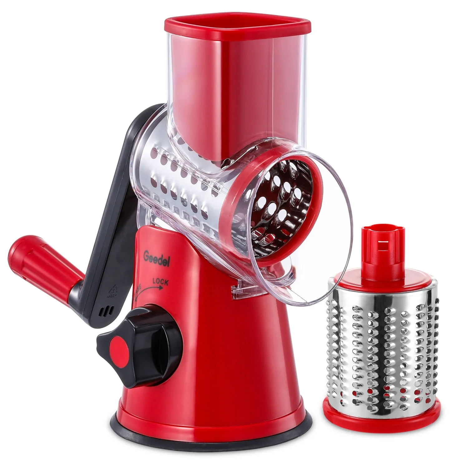 Kitchen Mandoline Vegetable Slicer, Rotary Cheese Grater