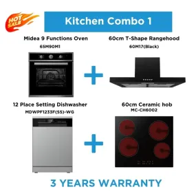 Kitchen Package  | 3 Years Warranty | - 65M90M1 60M17(Black) MDWPF1233F(SS)-WG MC-CH6002