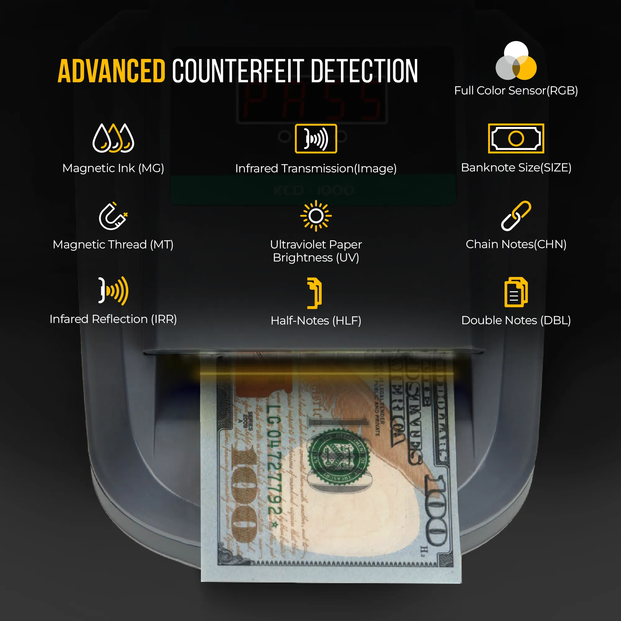 Kolibri KCD-1000 All-Orientation Money Detector