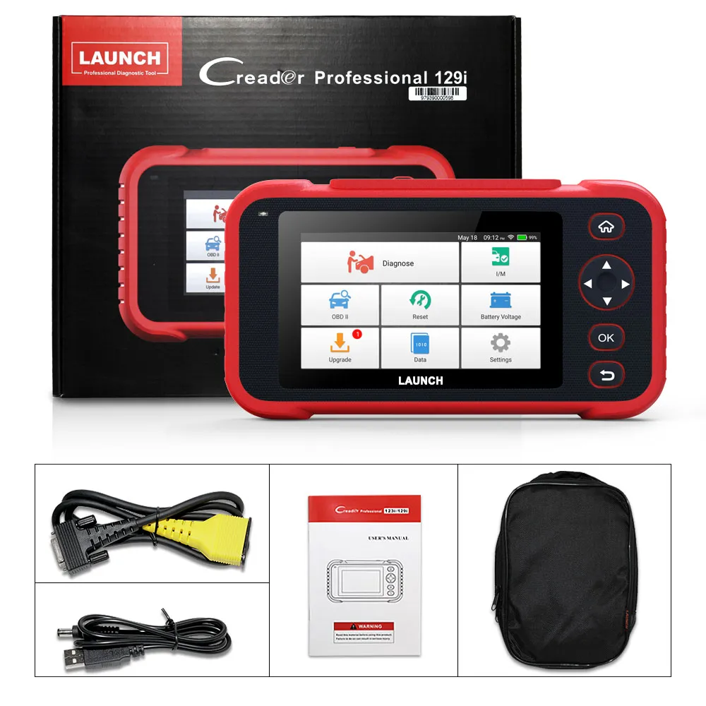 LAUNCH X431 Crp129I OBD2 Scanner Professional Code Reader ABS SAS EPB Airbag Oil Reset OBD 2 Car Diagnostic Tool