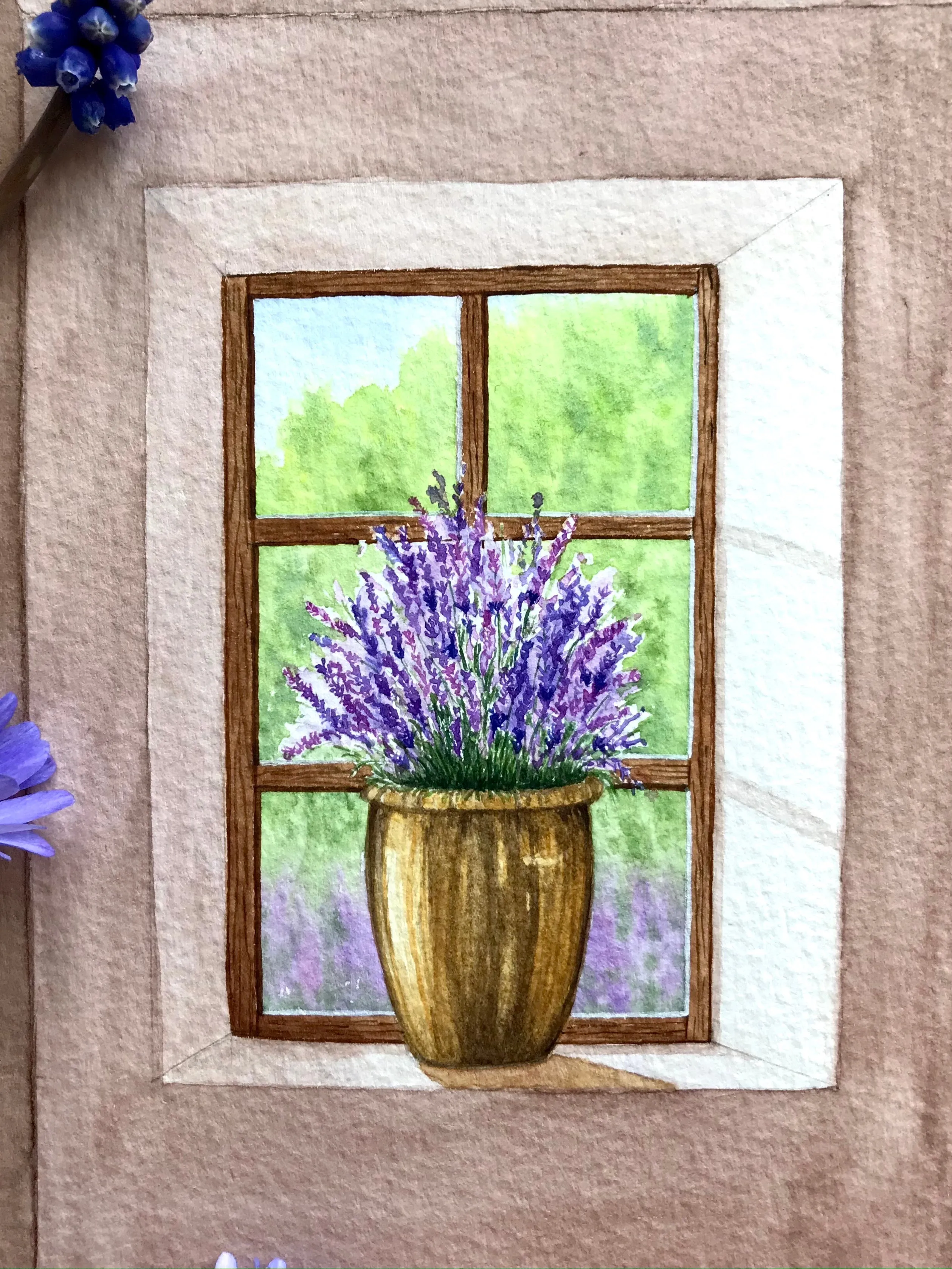 Lavender in brass
