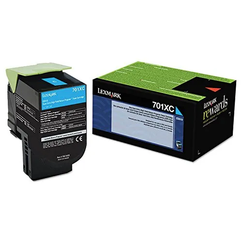 Lexmark 70C1XC0 Cyan Extra High Yield Return Program Toner