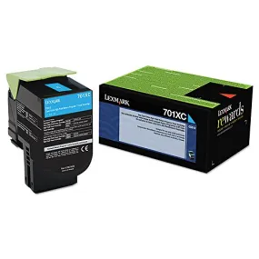 Lexmark 70C1XC0 Cyan Extra High Yield Return Program Toner