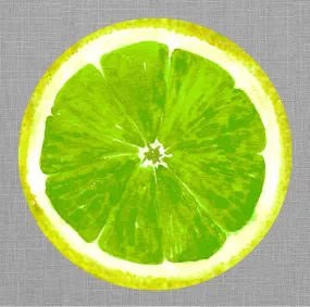 Lime Slice Round Die Cut