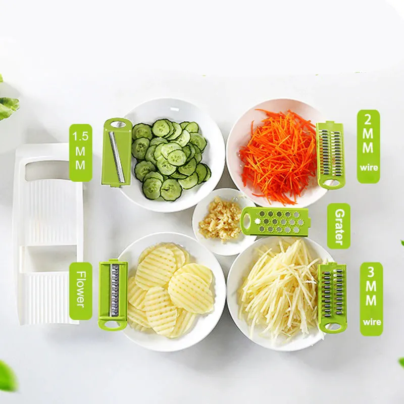 Mandoline Peeler Grater Tools with 5 Blade Grater Vegetable Slicer