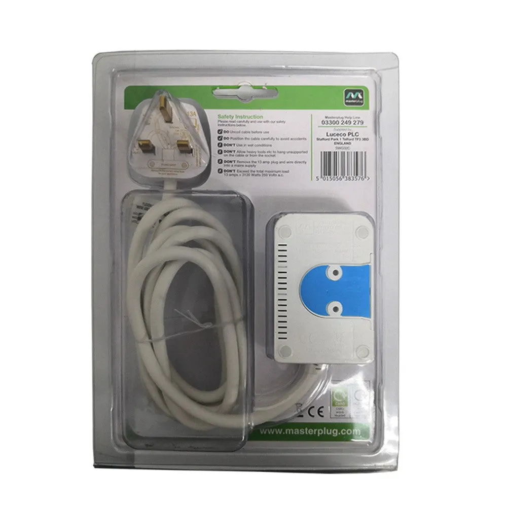 Masterplug Switched Individual Power 3 Gang 13amp Extension Lead 2 Meter (SWG32C-MPA)