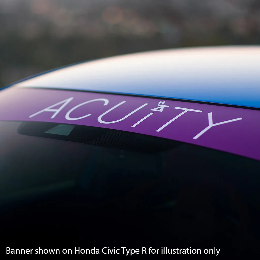 Matte Purple Windshield Banner
