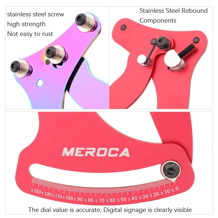 MEROCA Bicycle Ring Calibration Tool Spoke Tension Tube Wheel Set Steel Wire, Color: Red Wrench