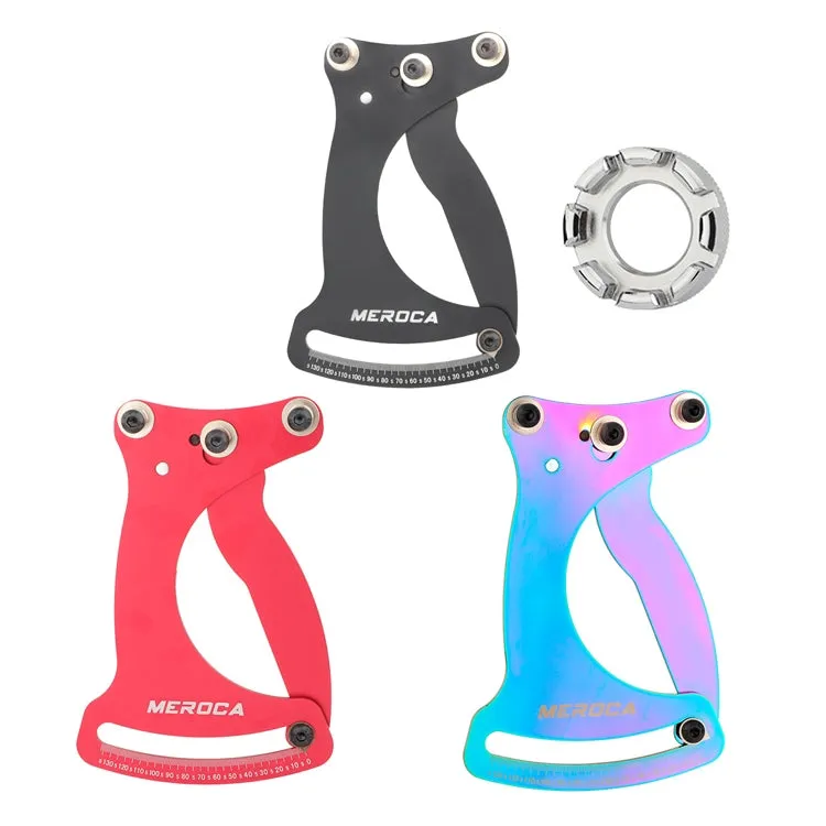 MEROCA Bicycle Ring Calibration Tool Spoke Tension Tube Wheel Set Steel Wire, Color: Red Wrench