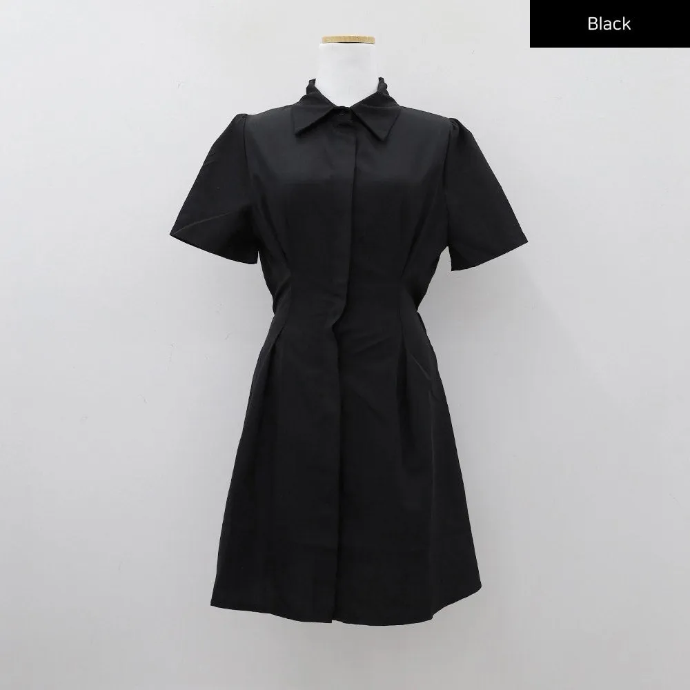 Milky Pintuck Shirt Dress CM10