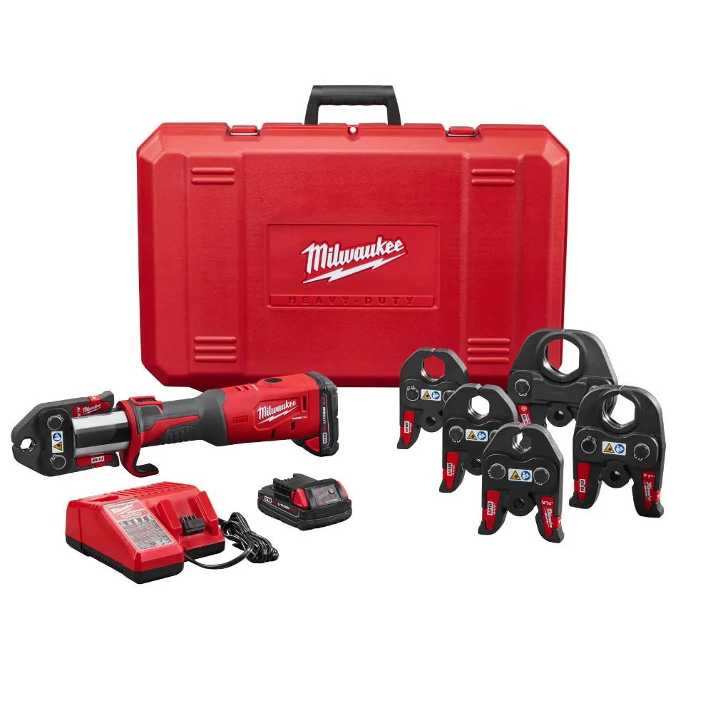Milwaukee 2773-22 M18 FORCE LOGIC Press Tool Kit with 1/2" - 2" Jaws