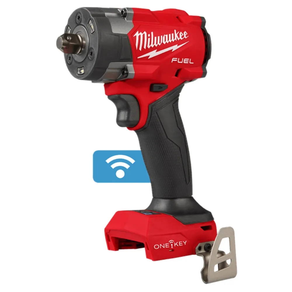 Milwaukee M18ONEFIW2PC120 18V 1/2" Drive FUEL ONE-KEY Cordless Controlled Torque Impact Wrench with Pin Detent (Skin Only)