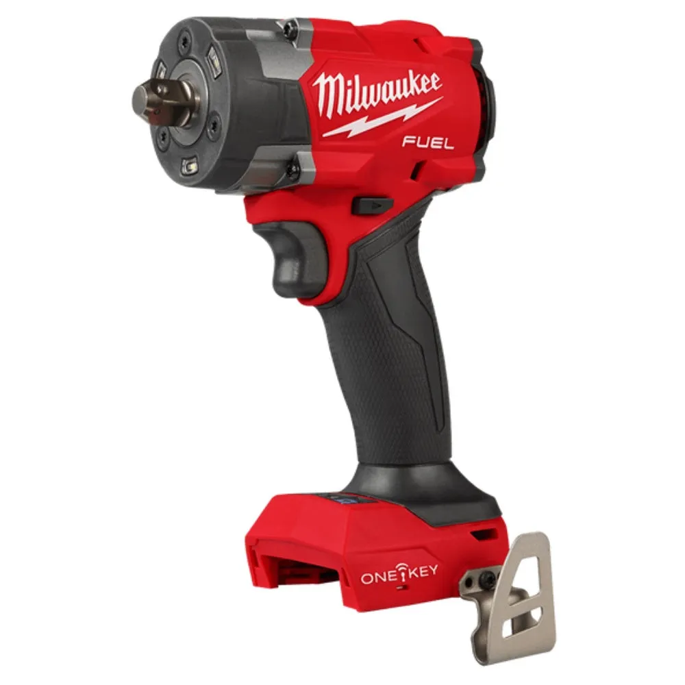 Milwaukee M18ONEFIW2PC120 18V 1/2" Drive FUEL ONE-KEY Cordless Controlled Torque Impact Wrench with Pin Detent (Skin Only)