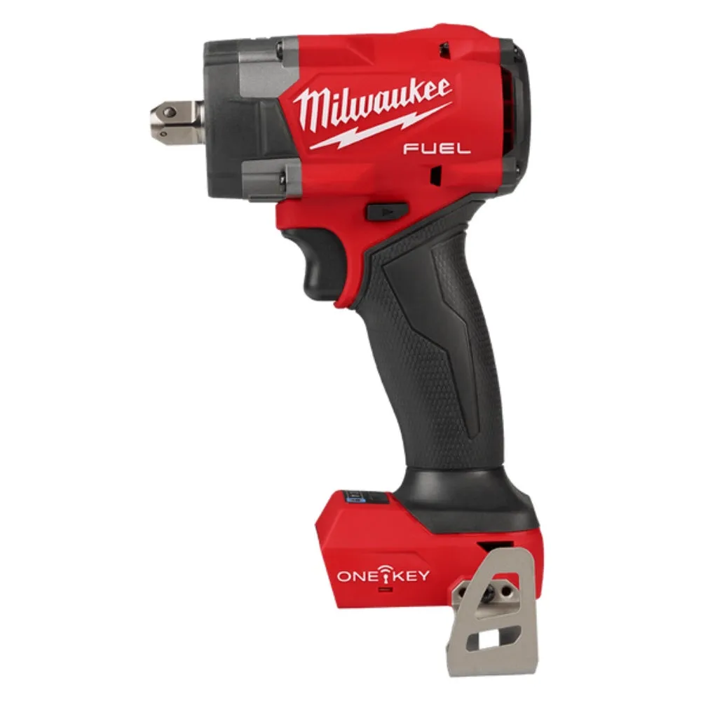 Milwaukee M18ONEFIW2PC120 18V 1/2" Drive FUEL ONE-KEY Cordless Controlled Torque Impact Wrench with Pin Detent (Skin Only)