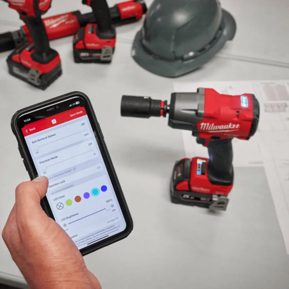 Milwaukee M18ONEFMTIW2PC120 18V 1/2" Drive FUEL ONE-KEY Cordless Controlled Mid-Torque Impact Wrench with Pin Detent (Skin Only)