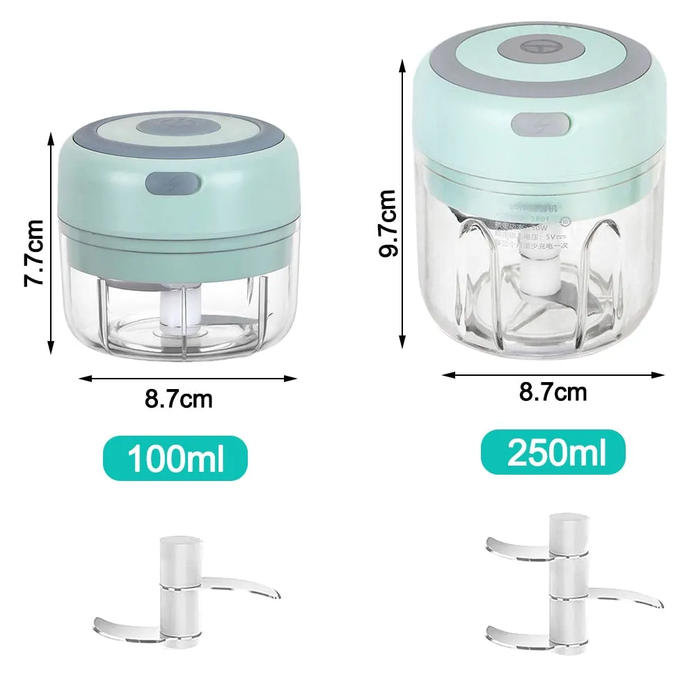 Mini Electric Garlic USB Charging Ginger Masher Crusher Machine