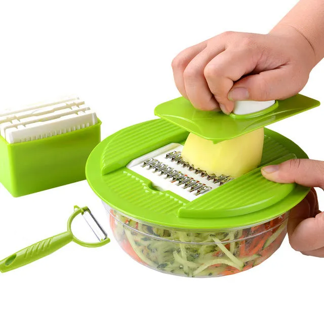 Multifunctional Vegetable Slicer Stainless Steel Cutting Vegetable Grater Creative Kitchen Gadget Carrot Potato Accessories