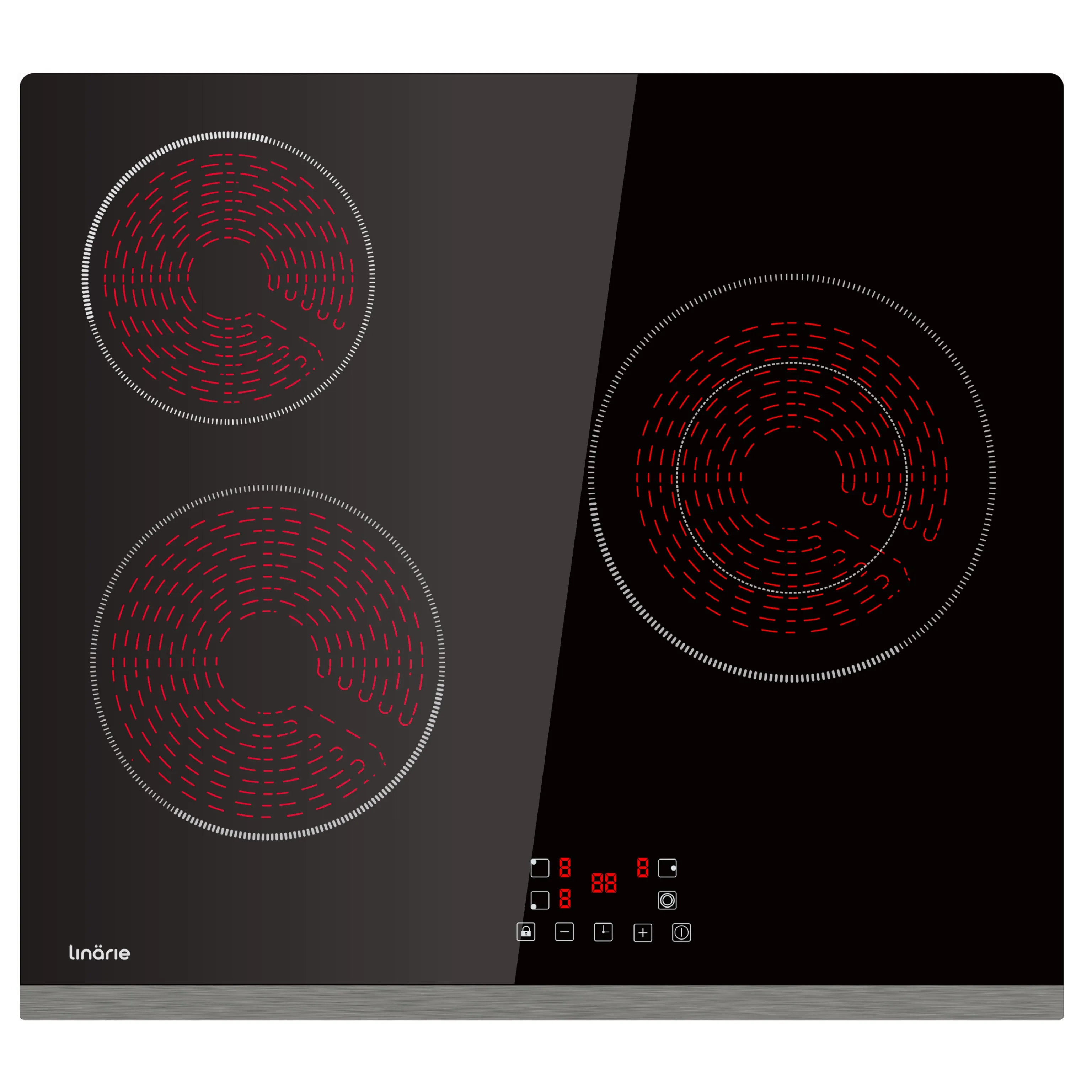 Nice 60cm 3 Zone Ceramic Cooktop LS60C3Z