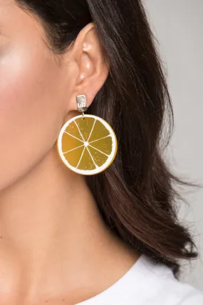 Orange Slice Earrings