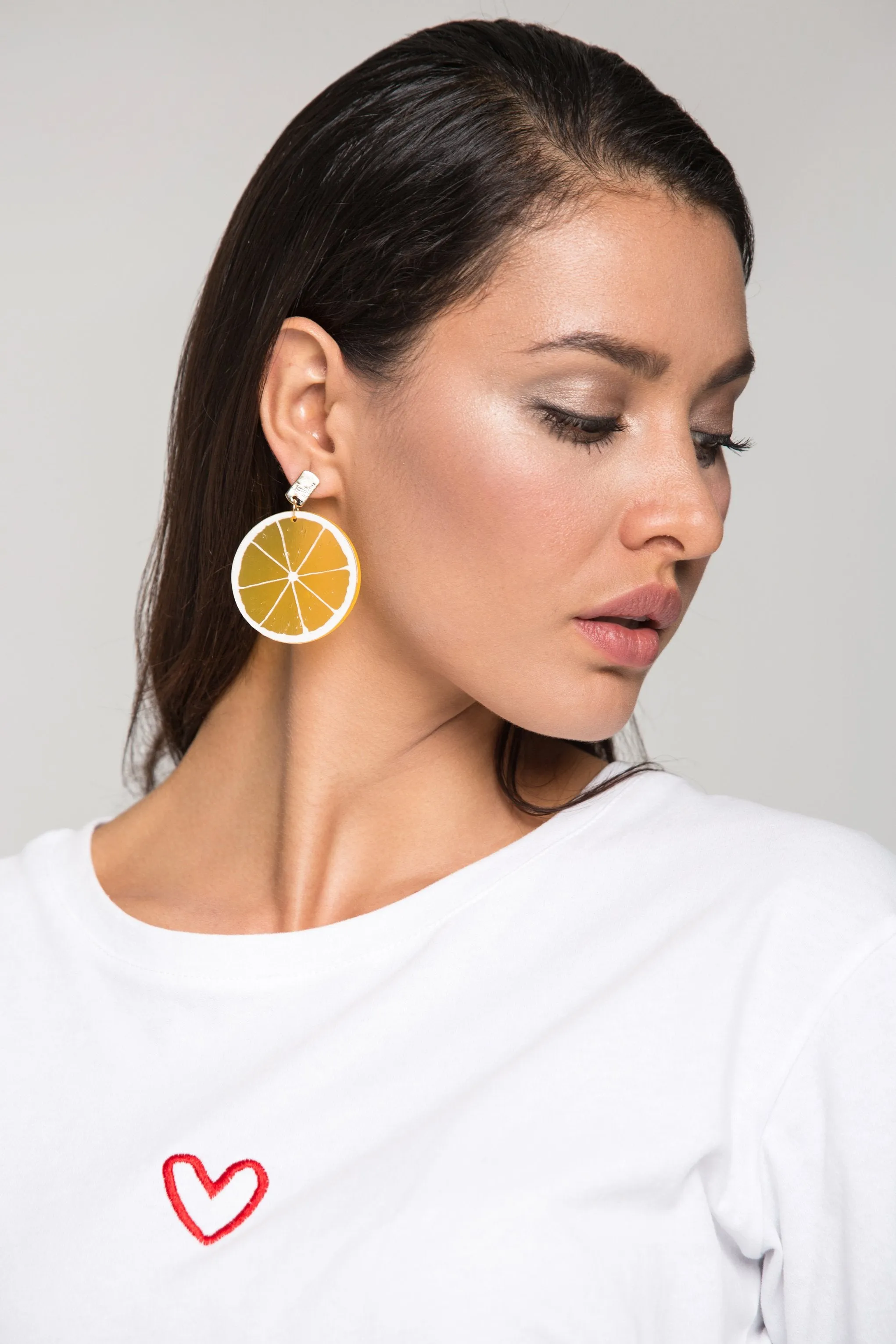 Orange Slice Earrings
