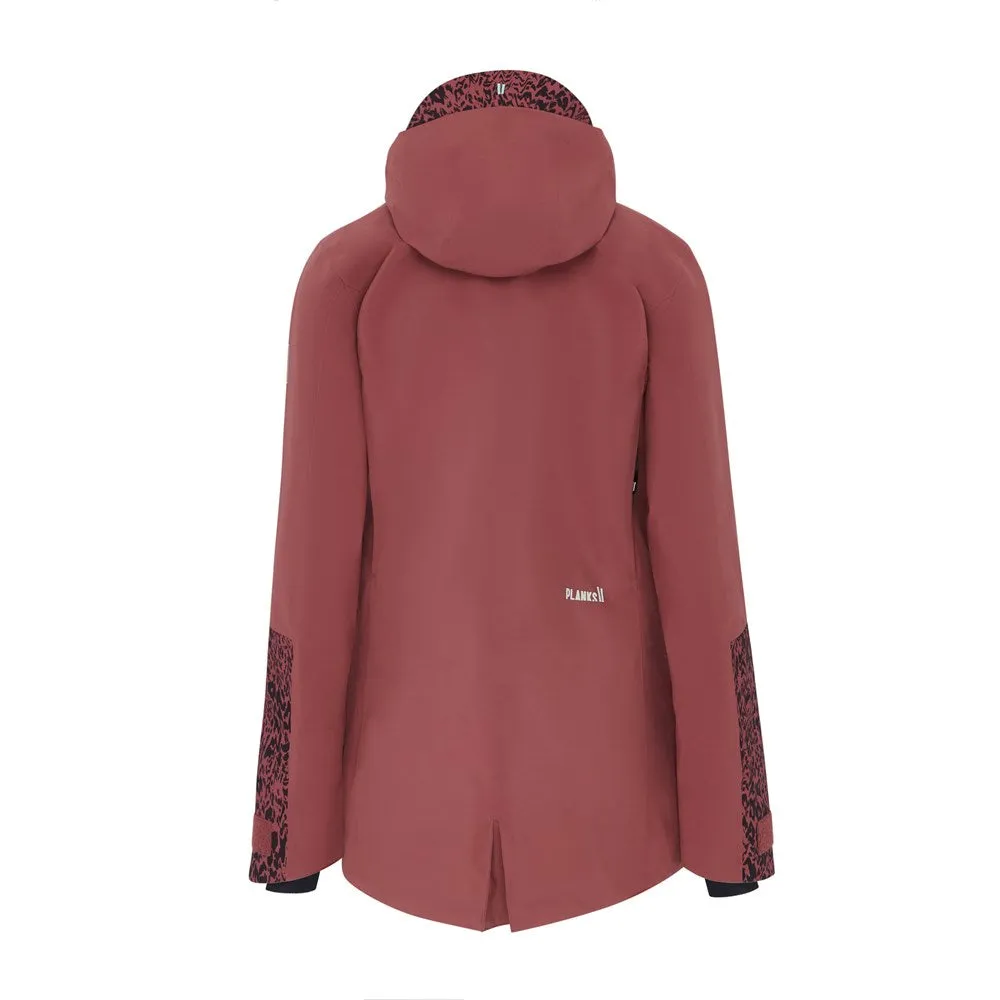 Planks Roamer 3L Women's Shell Jacket - Clay Red