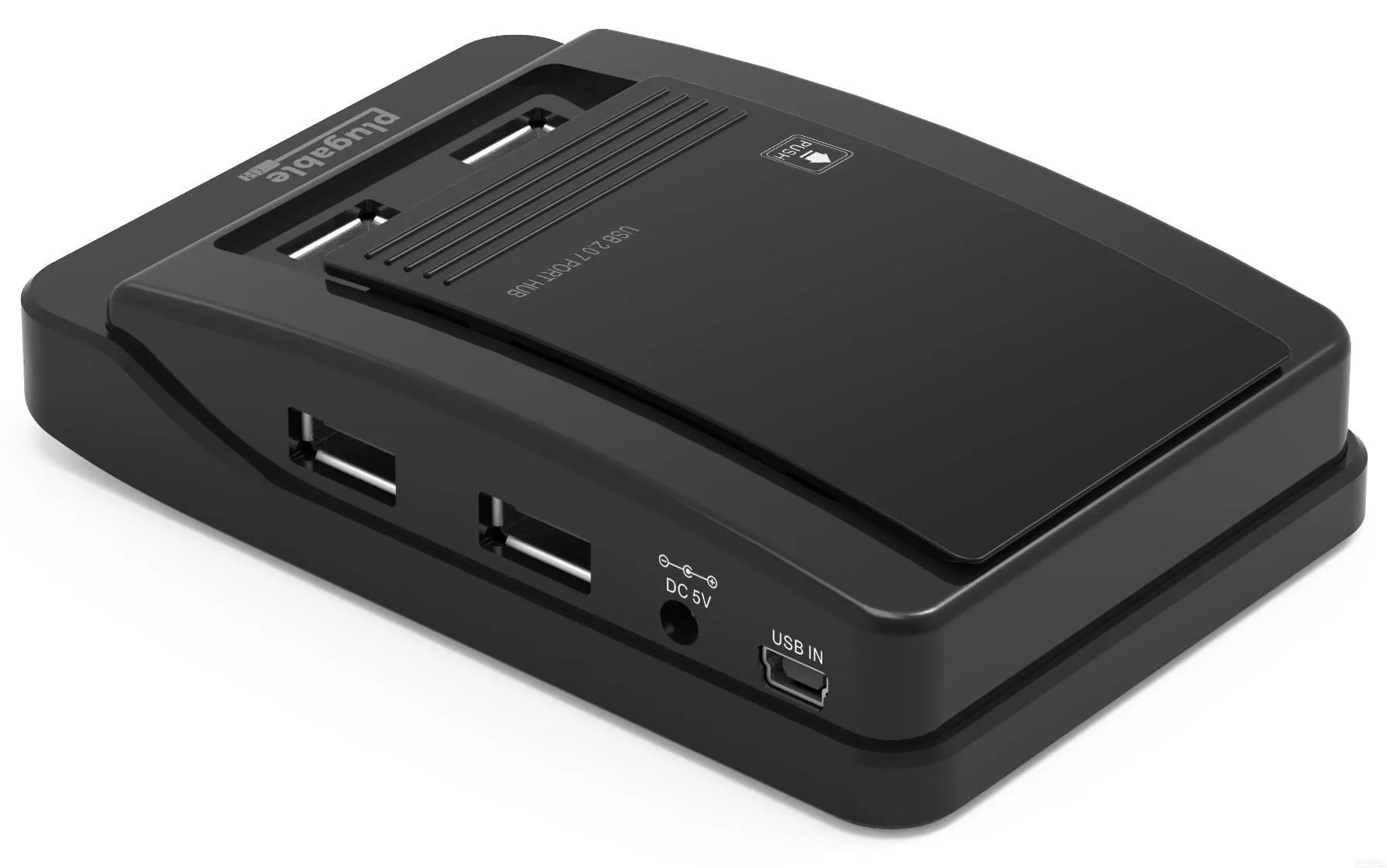 Plugable USB 2.0 7-Port Hub with 15W Power Adapter