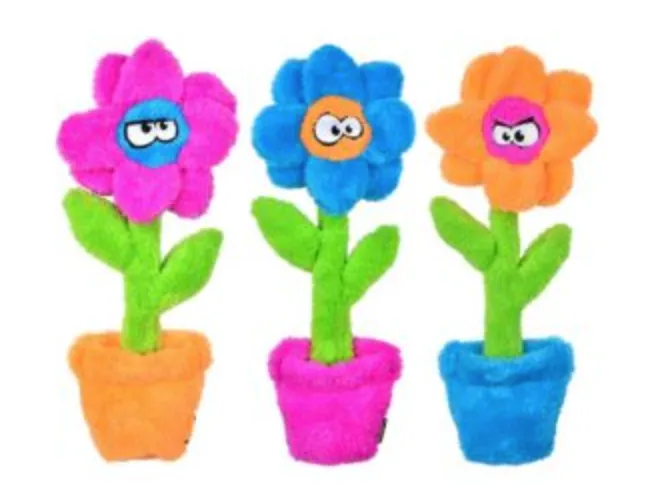 Pretty Potted Flower Unstuffed Dog Toy (Made in the USA) << FINAL SALE >>