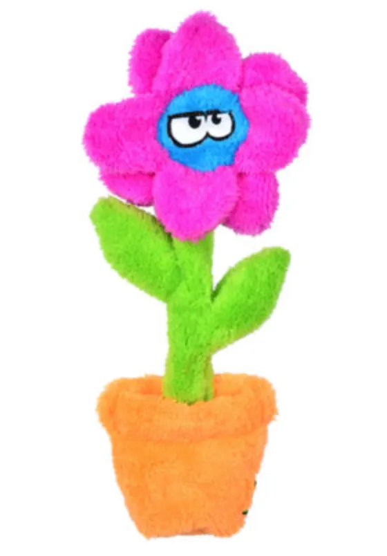 Pretty Potted Flower Unstuffed Dog Toy (Made in the USA) << FINAL SALE >>