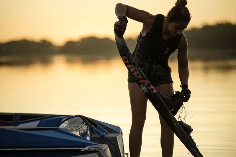 Radar Women's Graphite Lyric Waterski w/ DBL Lyric Boa Boot Package