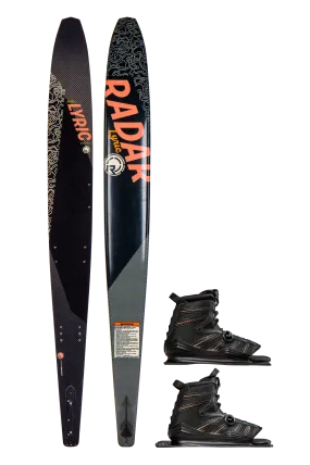 Radar Women's Graphite Lyric Waterski w/ DBL Lyric Boa Boot Package