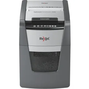 Rexel 2020100MAU Optimum Autofeed  100m Automatic Micro Cut Paper Shredder Black